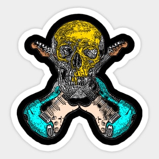 Skull and Cross Axes Sticker